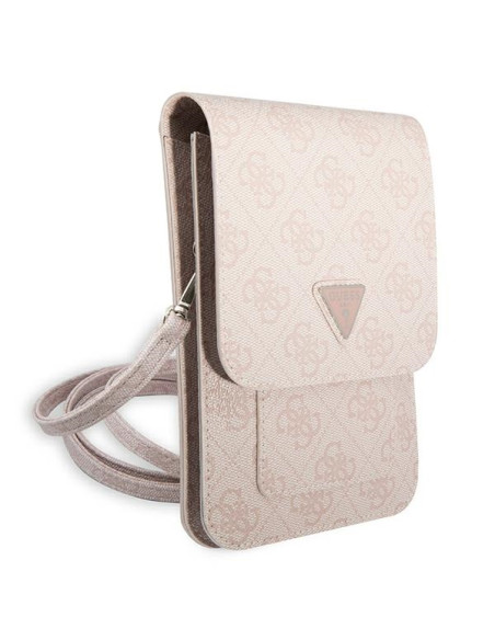 Torba Na Smartfona I Akcesoria Guess Wallet 4G Triangle Logo Phone Bag Różowy