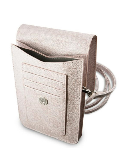 Torba Na Smartfona I Akcesoria Guess Wallet 4G Triangle Logo Phone Bag Różowy