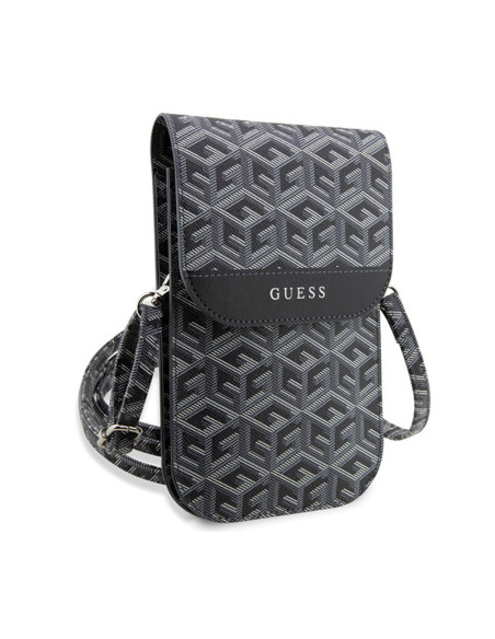 Torba Z Przegrodą Na Smartfona Guess Gcube Stripe Phone Bag Czarny