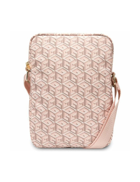 Torba Na Tablet 10 " Guess Gcube Stripe Tablet Bag Różowy