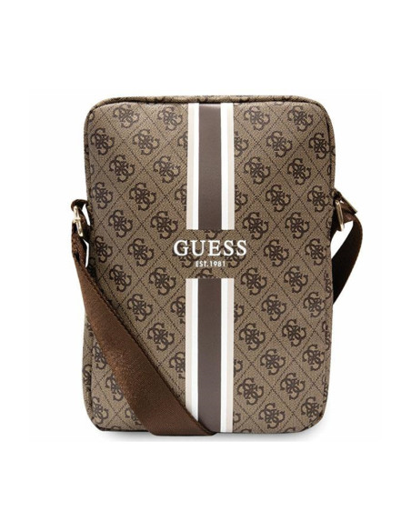 Torba Na Tablet 10 " Guess 4G Stripes Tablet Bag Brązowy