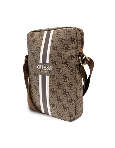 Torba Na Tablet 10 " Guess 4G Stripes Tablet Bag Brązowy