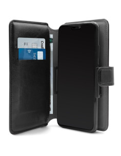 Etui Uniwersalne Obrotowe Z Kieszeniami Na Karty Rozmiar XXL Puro Universal Wallet 360° Czarny
