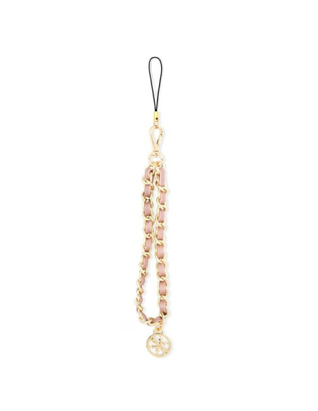 Zawieszka Do Telefonu Guess Phone Strap Chain Metal 4G Charms Złoty