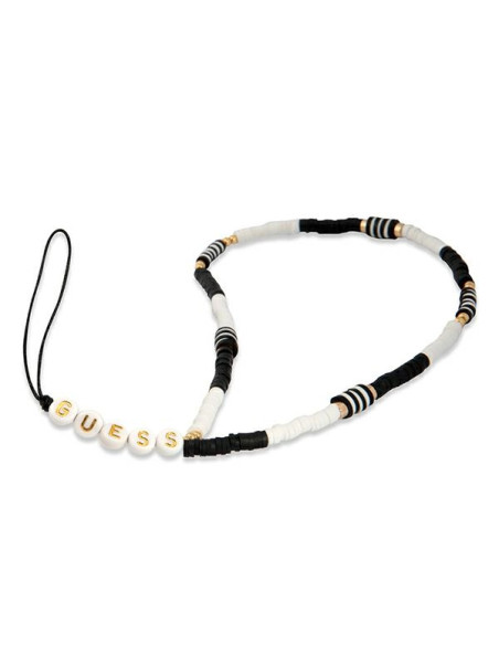 Zawieszka Do Telefonu Guess Phone Strap Heishi Beads Czarny