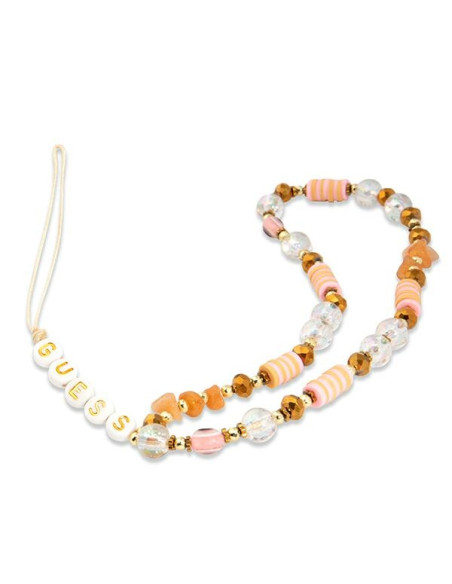 Zawieszka Do Telefonu 25 cm Guess Phone Strap Beads Bohemia Brązowy