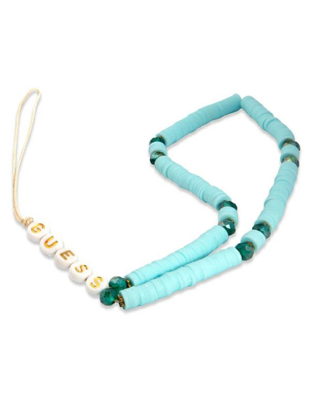 Zawieszka Do Telefonu 25 cm Guess Phone Strap Beads Heishi Niebieski