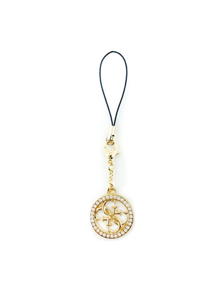 Zawieszka Do Telefonu Guess Phone Strap 4G Rhinestone Charm Złoty