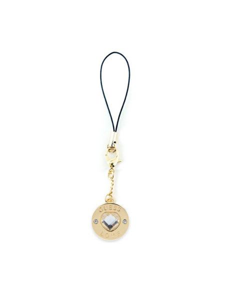 Zawieszka Do Telefonu Guess Phone Strap Heart Diamond Charm With Rhinestones Złoty