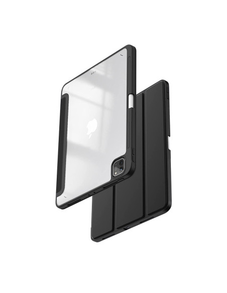 Etui Do iPad Pro 11"(2022-2021) / iPad Air 10.9 " ( 5 - 4 Gen. ) Z Podstawką I Ładowaniem Apple Pencil Crong Primefolio Czarny