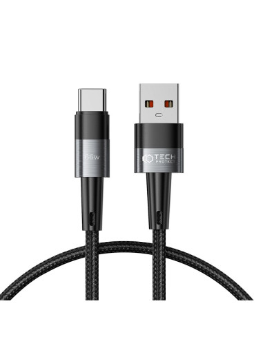 Kabel 66W/6A 50cm Ultraboost USB-C Tech-Protect Szary