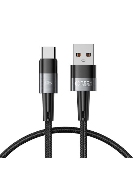 Kabel 66W/6A 50cm Ultraboost USB-C Tech-Protect Szary