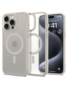 Etui Do iPhone 15 Pro Spigen Ultra Hybrid Mag MagSafe Beżowy