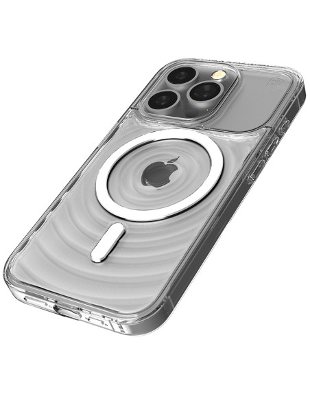Etui antystresowe do iPhone 15 Pro Max STM Reawaken Ripple MagSafe Przezroczysty