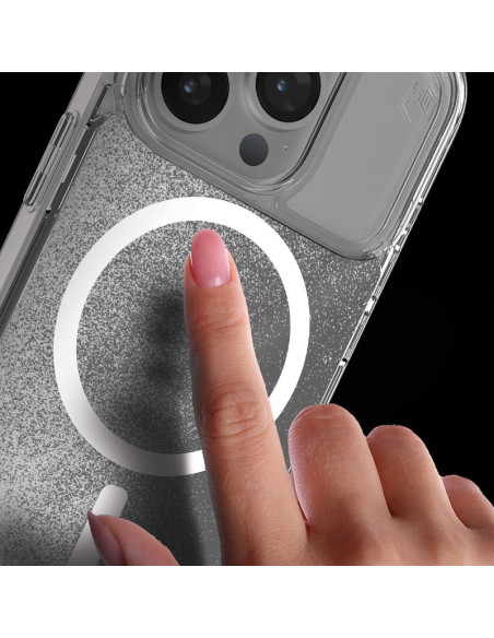 Etui antystresowe do iPhone 15 Pro Max STM Relax Sand MagSafe Przezroczysty