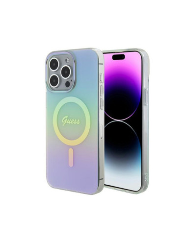 Etui Do iPhone 15 Pro Max Guess IML Iridescent MagSafe Wielokolorowy