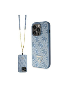 Etui Do iPhone 15 Pro Max Guess Crossbody 4G Metal Logo Niebieski