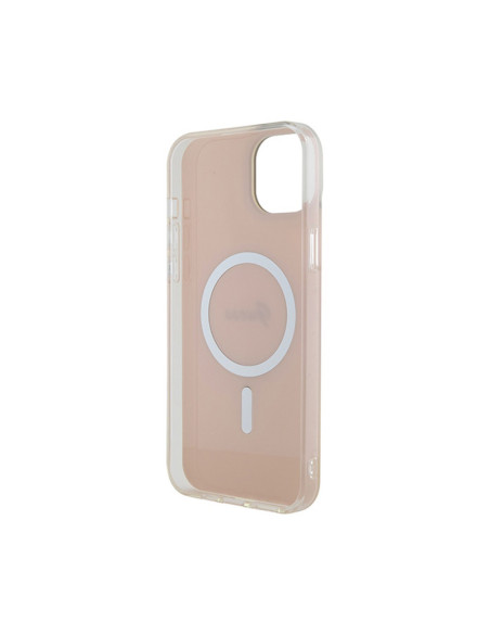 Etui Do iPhone 15 Plus Guess IML Iridescent MagSafe Różowy