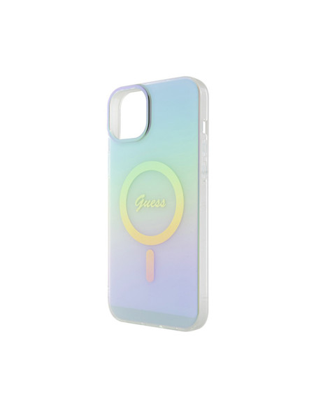 Etui Do iPhone 15 Plus Guess IML Iridescent MagSafe Wielokolorowy