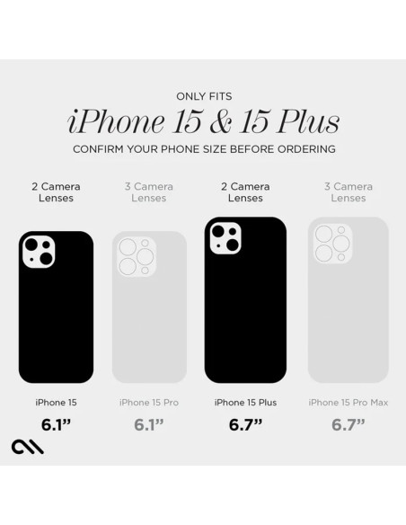 Szkło ochronne na aparat iPhone 15 / 15 Plus Case-Mate Sparkle Lens Protector