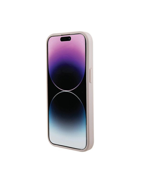 Etui Do iPhone 15 Plus Guess Saffiano MagSafe Różowy