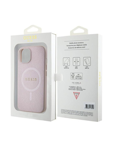 Etui Do iPhone 15 Plus Guess Saffiano MagSafe...