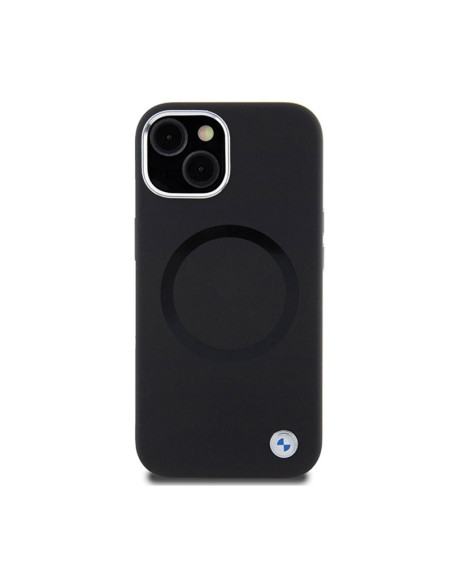 Etui Do iPhone 15 Plus BMW Signature Liquid Silicone MagSafe Czarny