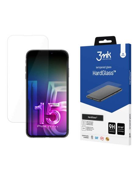 Szkło hartowane do iPhone 15 Plus 3mk HardGlass