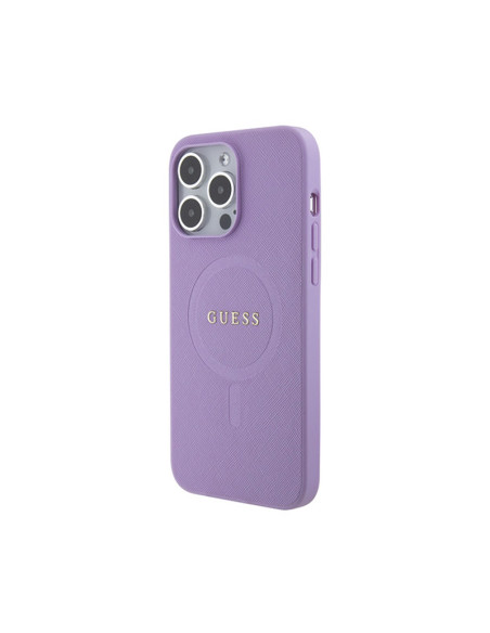 Etui Do iPhone 15 Pro Max Guess Saffiano MagSafe Fioletowy