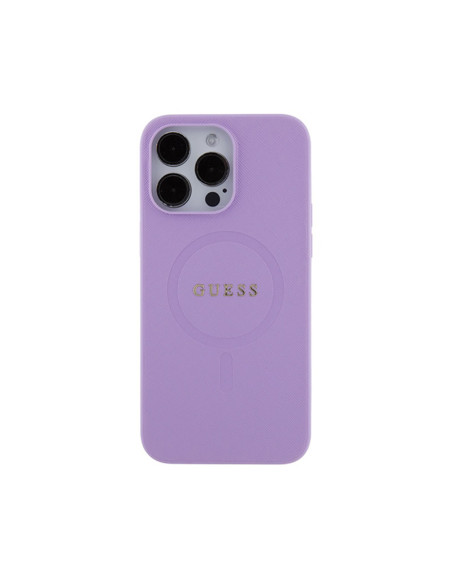 Etui Do iPhone 15 Pro Max Guess Saffiano MagSafe Fioletowy
