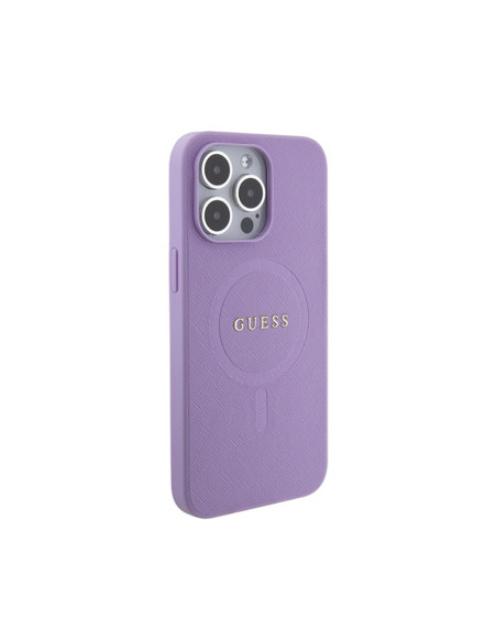 Etui Do iPhone 15 Pro Max Guess Saffiano MagSafe Fioletowy