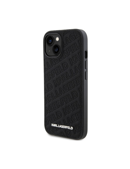 Etui Do iPhone 15 Plus Karl Lagerfeld Quilted K Pattern Czarny