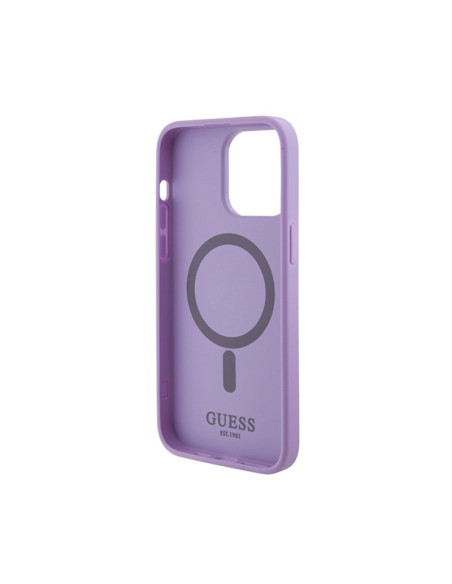 Etui Do iPhone 15 Pro Max Guess Saffiano MagSafe Fioletowy