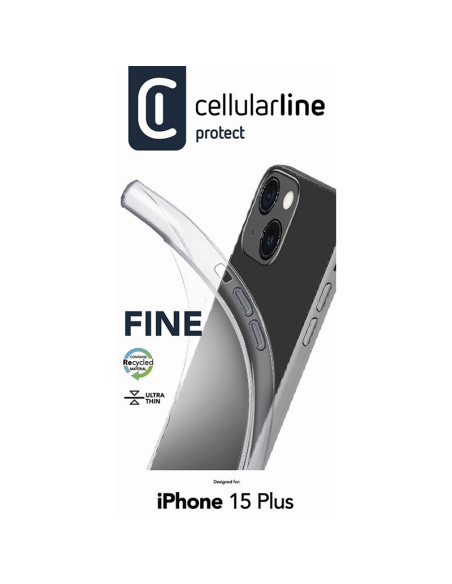 Etui Do iPhone 15 Plus Cellularline Fine Przezroczysty