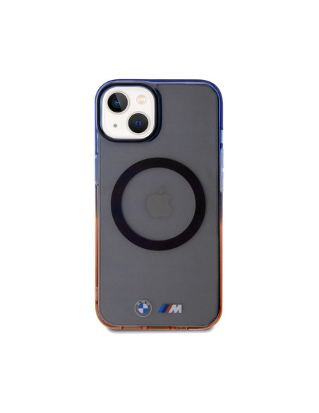 Etui Do iPhone 15 Plus BMW Gradient Bumper MagSafe Szary