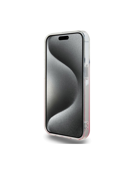 Etui Do iPhone 15 Pro Max Hello Kitty IML Gradient Electrop Kitty Head Różowy