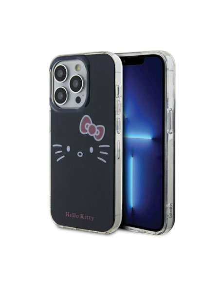 Etui Do iPhone 15 Pro Max Hello Kitty IML Kitty Face Czarny