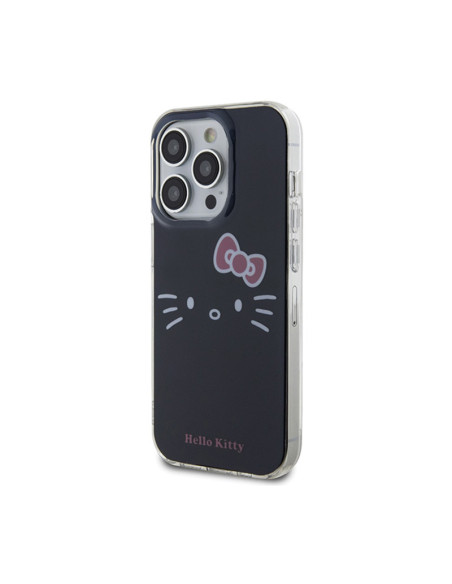 Etui Do iPhone 15 Pro Max Hello Kitty IML Kitty Face Czarny