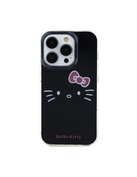 Etui Do iPhone 15 Pro Max Hello Kitty IML Kitty Face Czarny