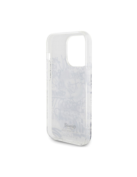 Etui Do iPhone 15 Pro Max Hello Kitty IML Kitty On Bricks Graffiti Biały