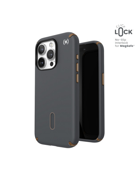 Etui Do iPhone 15 Pro Speck Presidio2 Pro ClickLock & MagSafe Szary