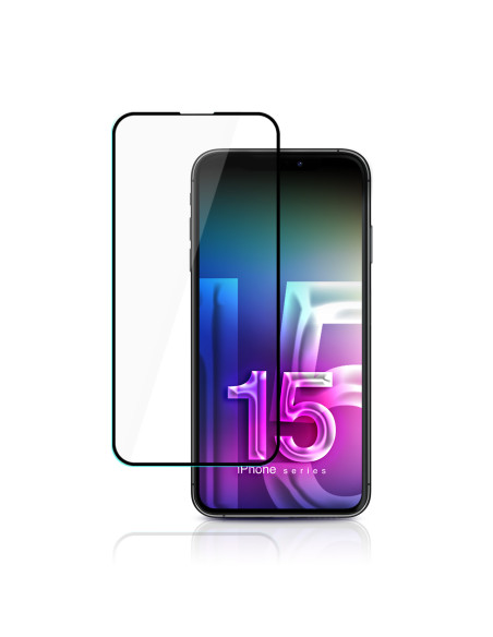 Szkło hartowane do iPhone 15 Pro 3mk HardGlass Max Lite Czarny