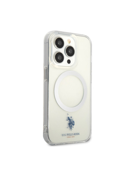 Etui Do iPhone 15 Pro Max US Polo Assn MagSafe Collection Przezroczysty