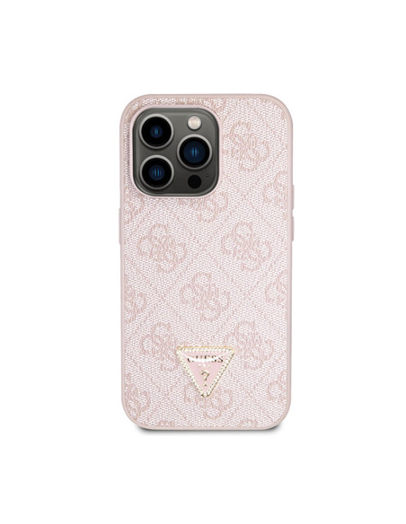 Etui Do iPhone 15 Pro Guess Crossbody 4G Metal Logo Różowy