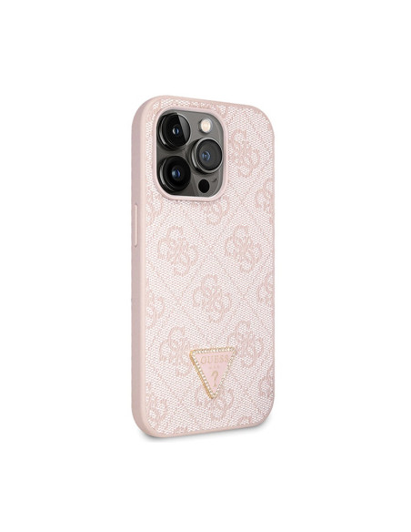 Etui Do iPhone 15 Pro Guess Crossbody 4G Metal Logo Różowy