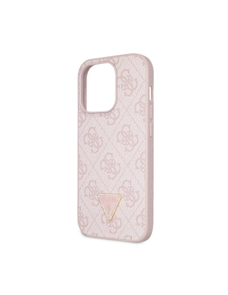 Etui Do iPhone 15 Pro Guess Crossbody 4G Metal Logo Różowy