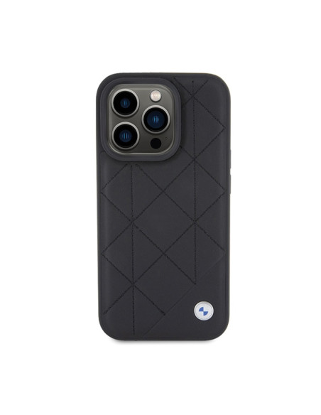 Etui Do iPhone 15 Pro Max BMW Leather Quilted Czarny