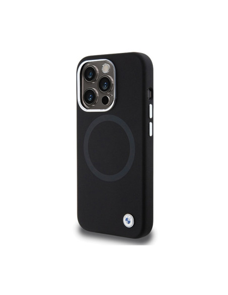 Etui Do iPhone 15 Pro Max BMW Signature Liquid Silicone MagSafe Czarny