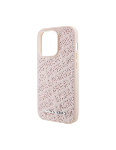 Etui Do iPhone 15 Pro Max Karl Lagerfeld Quilted K Pattern Różowy