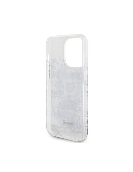 Etui Do iPhone 15 Pro Hello Kitty IML Kitty On Bricks Graffiti Biały